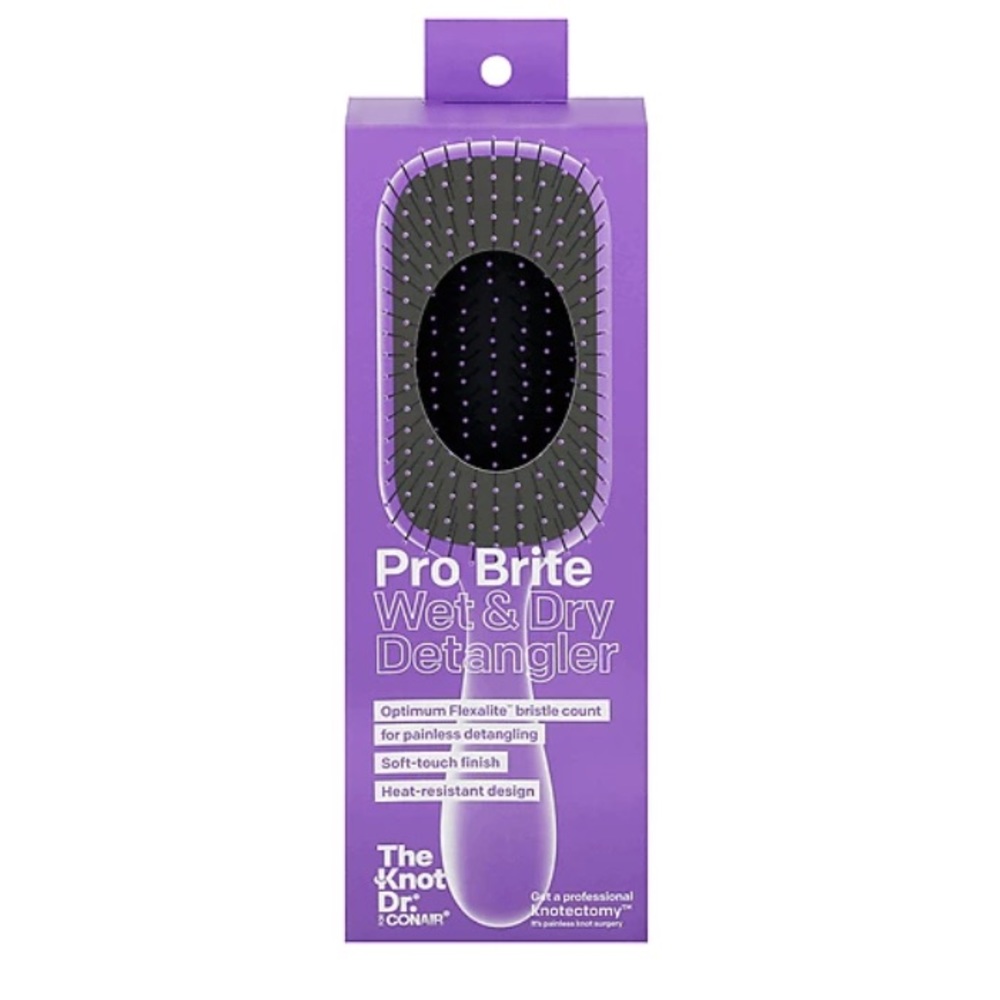 NEW The Knot Dr. for Conair Pro Brite Wet & Dry Detangler Brush